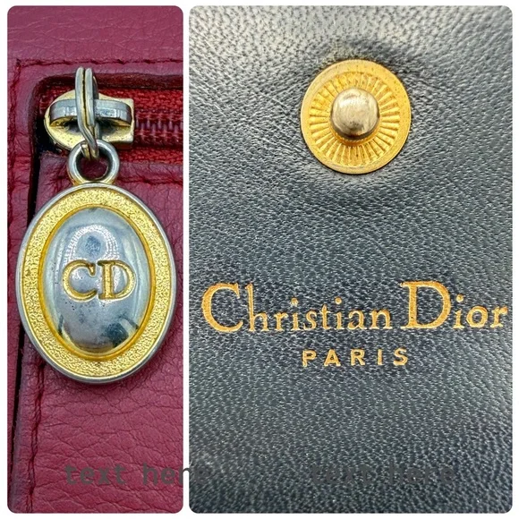 Vintage Christian Dior Double Flap Long Wallet with Unbranded Chain - Picture 16 of 17